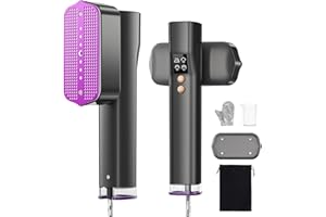 VIWAVE Clothes Steamer Handheld,100-240V Dual Voltage Travel Steamer for Clothes,2-in-1 Steam Iron with 4 Modes & LED Display,1200W Garment Steamer Clothing,Portable Steamer for Global Travel & Home