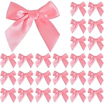 ZOIIWA 24 Rosa Geschenktüten Mit Schleifen, 20 X 12 X 8 Cm – Für Babyparty, Junggesellinnenabschied & Feiern