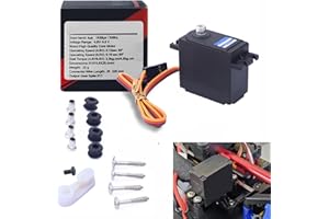 fyfracing Upgrade Metal Servo for Hyper Go 1/14 H14bm RC Car，Upgrade Digital Metal Servo Spare Parts for Jetwood DEERC 1:14 MJX 14209 14210,Not Suitable for 14301/14302