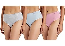 Jockey 1406 Women's High Coverage Super Combed Cotton Mid Waist Hipster with Concealed Waistband and StayFresh Treatment (Pac