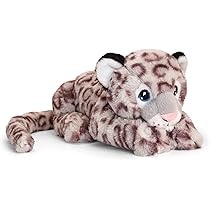 NWT Keel Toys Plush Soft 25CM SNOW LEOPARD NEW WITH TAGS