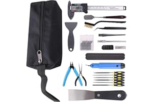 Sovol Kit di utensili per stampante 3D da 36 pezzi, kit di pulizia e rimozione per stampa 3D, utensile per sbavatura, set di coltelli artistici per finitura e modelli 3D