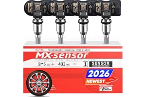 TPMS MX-Sensor Altarsensor, Dubbel Frekvensdäck Ersättningssensor för Alla Bilar, Identisk med OE-Sensor, 100% Klonbart Tryck