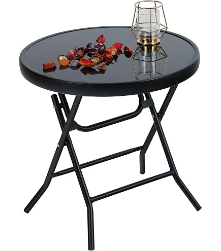 Table Ronde Jardin Keter Lisa 90cm Graphite - Meuble Extérieur Résistant Plastique