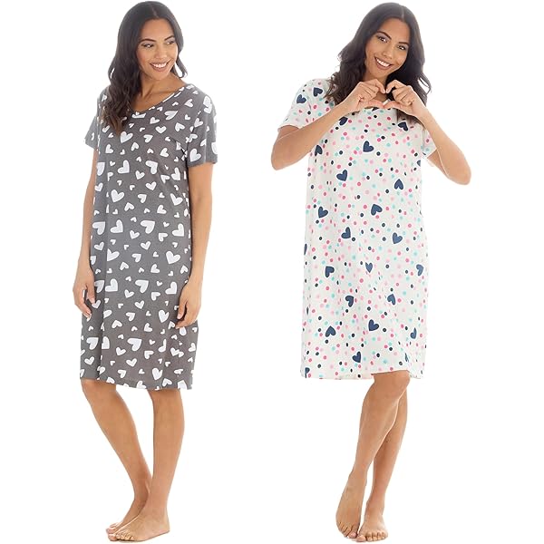 VerPetridure Women's Nightgown V Neck Nightshirts Long Sleeve Soft Sleepwear Side Split Pockets Long Nightdress S Xxl - View #12