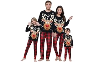 Neufigr Familie Weihnachtspullover Set,Damen Herren Weihnachtspulli,Lustig Kinder Weihnachten Pullover,Christmas Sweatshirt