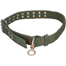 Kuhhalsband Aus Robustem Segeltuch Mit Metall-Schnalle: Verstellbares Viehhalsband Für Rinder, Pferde & Mehr