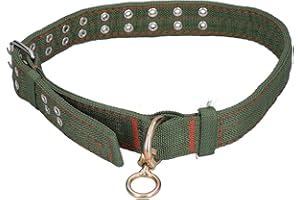 QINLORGO Entatial Rinderhalsband, Zweireihiges Lochdesign Kuhhalsband, Vierlagige Verdickungs Halsring Tragbar Und Leicht Halsgurt Für Rinder(groß)