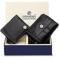 HAMMONDS FLYCATCHER Leather Wallet Combo Gift Set - Valentine Gift for Boyfriend and Girlfriend - Men's and Women's Wallets with Multiple Card Slots - Couple Gifts for Anniversary