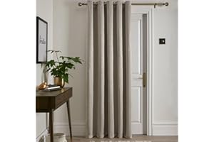 Fusion Matteo Olive Green Tartan Eyelet Drapes W66 x L90 (168x229cm) – 2 Panels – 100% Cotton – Check Plaid Window Coverings – Dark Green Fabric for Bedroom, Living Room or Office – Ready to Hang