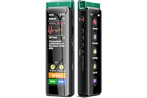 136GB Digital Voice Recorder with Playback, Innioasis R1 Full Touchscreen Voice Recorder with AI Intelligent Transcription and Bluetooth, Voice Activated Sound Audio Recorder Device with Mic (Green)