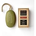 Shower Bar - Olive Scented Shower Soap on a Rope Body Wash with Shea Butter. 220g Solid Shower Gel Bar, Eco Friendly Vegan, Plastic-free, Cleansing and Moisturising (Pack of 1)