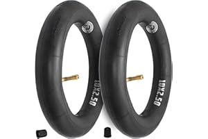 MOOVMOOV - 2 dętki 10x2,50 cala z zaworem kątowym 90/90 do hulajnogi elektrycznej. | 10-calowa dętka kompatybilna z oponami 10x3.0 lub oponą 80/65-6