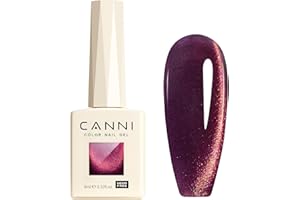 CANNI Vernis à Ongles Gel Semi Permanent Pailleté Cat Eyes Magnétique Galaxie rouge scintillante Glitter Vernis à Ongles Gel Nail Polish Soak off Vernis Manucure 8047