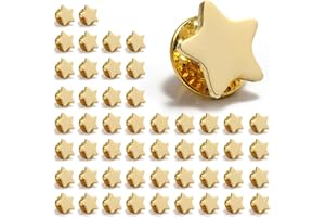 1357AWARDS Star Pin Badge | Available in Gold, Silver Bronze | 10/20/50/100pcs | (13mm) | Lapel Pin Badge School Reward for attendance or achievement | Employee of the month