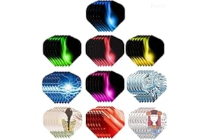 ToBeIT 60 Pezzi Freccette Alette(Dart Flights)-20 Set Durevole Standard Alette per Freccette Soft Dart e Freccette Steel Dart.