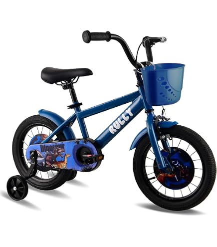 Bachtenkirch Kinderfahrrad 14 Zoll mit Seitenständer und Rücktrittbremse Jungen Mädchen Fahrrad für Kinder ab 3 Jahren deutsche Polizei Modell 2023 Sport & Freizeit
