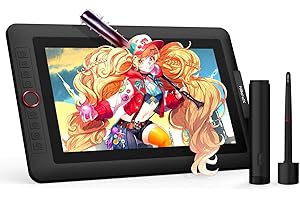 XP-Pen Artist 13.3 Pro Tablette Graphique à Stylet 8192 Niveaux - Tablette de Dessin avec Ecran à 13.3 Pouces + 8 Touches de Raccourcis - Compatible avec Windows Mac