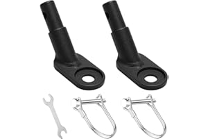 Samamoca Lot de 2 attelages de remorque de vélo, attelage de remorque de vélo avec goupille de sécurité, raccord de remorque de vélo, attelage pour remorque pour chien et enfant