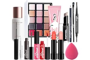 AMZTEMU Set de maquillaje para mujer, Make up set, Kit de Maquillaje Profesional, Cosmética Set de Regalo(14 PCS)