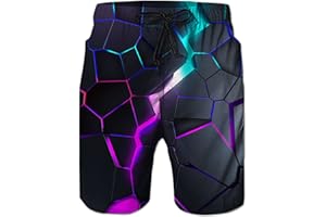 Fanient Męskie spodenki kąpielowe 3D drukowanie szorty kąpielowe graficzne szorty plażowe szybkie suche spodenki kąpielowe wypoczynek z kieszenią