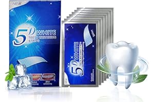 iTauyees Sbiancante per Denti, 14 Strisce Sbiancanti Denti Professionale, Striscette Sbiancamento Denti Riduce Sensibilità dei Denti e Rimuove Macchie Dental