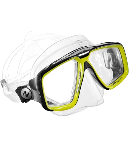 AQUALUNG Look E HD Tauchermaske – Rechtshänder Optik Mit -3,50 Stärke, Mehrfarbig