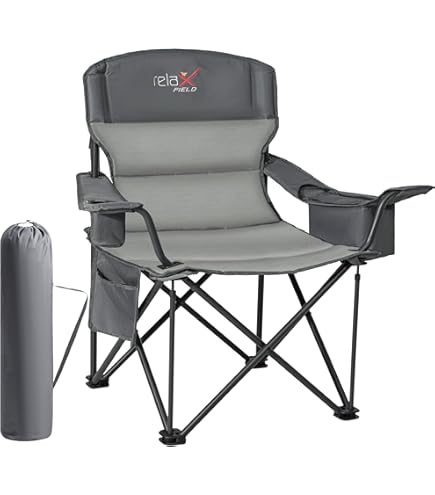 GIANTEX Klapstoelen, 2-zits campingstoelen met afneembare parasol, minitafel en koeltas, ruime stoelen voor picknick, strand en vissen, belasting 120 kg, elke stoel (blauw