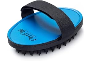 PetPäl Peau de Salon Qualité de Étrille pour Chien & Chat avec Effet de Massage en Caoutchouc d'entretien – Brosse Professionnelle avec Picots pour Fourrure Courts & 100% de Garantie de Satisfaction