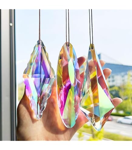 Acchiappasole In Cristallo Arcobaleno, Da Appendere, A Forma - 11