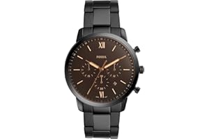 FOSSIL Neutra Montre pour Homme, Mouvement Chronographe avec Bracelet en Acier Inoxydable ou en Cuir