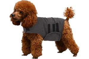 KELIVOL Anxiety Coat for Dog, Anxiety Relief Jacket, Calming Light Weight Wrap Vest, Used to Keep Comfort for Dogs afraid of Fireworks/Thunder Storm. (S,Dark Grey)
