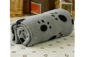 WAIGG KII Coperta invernale per cani di piccola taglia, coperta per cani di piccola taglia, calda coperta per animali domestici, gatti, animali domestici, gatti, animali domestici, lavabili (S, grigio)