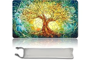 MTG Spielmatte - 60cm x 35cm, Originalkunst, rutschfeste TCG Spielmatte mit Gummiboden und genähten Kanten, Commander TCG Rollbar & Faltbare Kartenmatte (No Zone,mtg49-3)