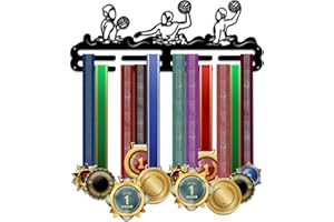 PH PandaHall Espositore per Medaglie D'Acqua,Espositore per Premi di Nuoto Espositore per Medaglie Appendiabiti per Pallanuoto Porta Medaglie In Metallo Supporto per Nastro Supporto per Premi Sportivi