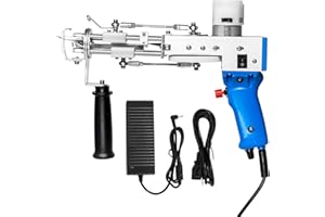 ZOWWFAST Tufting Gun, 2 in 1 Teppich Tufting Machine mit Cut Pile oder Loop Pile Rug Gun Machine, Teppich Pistole für High-Speed Weben von Teppichen, Blau