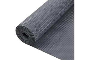 Zindoo Rivestimento Antiscivolo per Cassetti Cucina Grigio Scuro 30x150 cm Tappetino Non-Adesivo Eva Plastica Per Cassetti Cucina Frigorifero Armadio Scarpiera Mensola Mensole di Dispense