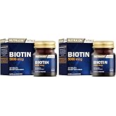 Nutraxin Vitals Biotin 5000 mcg 30 Tablet Takviye Edici Gıda (2 paketi)
