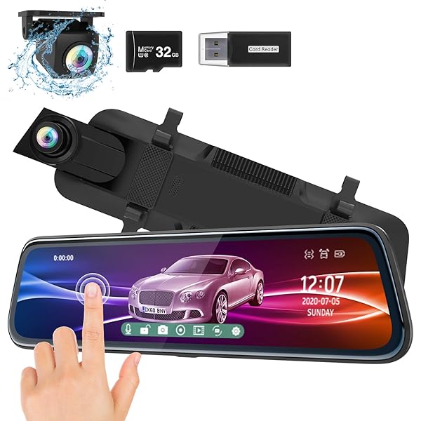 ThiEYE Carview 2 Mirror Dash Cam 1080P Dual Dash Camera Front and