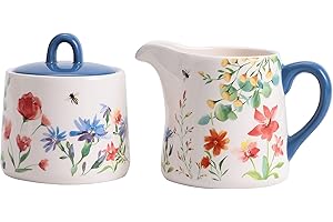 Bico Service à Sucre et Crème en Céramique Provence d'été Passe au Lave-Vaisselle