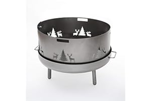 Czaja Stanzteile Pare-étincelles avec motif sauvage compatible avec tous les braseros Ø 60 cm et Ø 55 cm