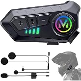 FEYA Headset Motorcycle Helmet Battery Autonomy Super Long Hands-Free Motorcycle HiFi Stereo Noise Intelligent Noise IPX6 Sel
