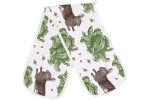 Thornback & Peel Rabbit & Cabbage Double Oven Glove, Cotton, Multi, One Size
