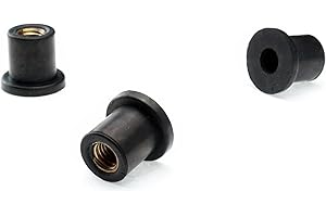 SEGO Neopren Mutter Gummimutter M8 Vibrationsdämpfer Motorrad Verkleidungsbefestigung, Stückzahl:5 Stk.