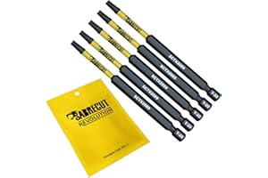 5 x SabreCut SCTX2089_5 89mm T20 TX20 magnetische Schlagschrauber Bohrer Bits Set Torx Hochleistung für Dewalt Milwaukee Bosch Makita und weitere