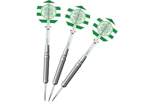 FOCO Officially Licensed Celtic Football Club Bhoys FC Steel Tip Brass Darts, Standard Flights, 22g (D1413)