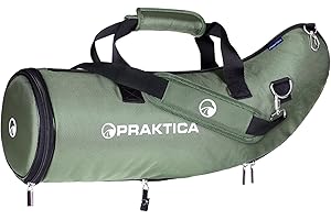 Praktica Universal Spotting Scope Case Fully Padded with Sling Strap for 65-80mm Scopes Internal Dims 205x410x105mm