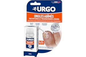 Urgo - Filmogel Ongles Abîmés par Mycose ou Traumatisme léger - Régénére et Renforce l'Ongle - Pinceau Applicateur - 3,3 ml - Dès 3 ans