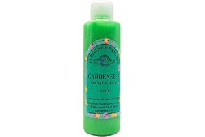 Famous Gardeners Hand Scrub 150ml with Lavender and Geranium by Elegance Natural Skin Care Exfoliating abrasive action removes dead skin cells and surface grime