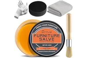 ‎DRTULZ Möbel-Pflegesalbe für Leder & Holz, Möbel-Reparatur-Salbe-Set mit Pinsel, Wiederherstellen, Schützen, Polieren für Leder, Vinyl und Holz, Intensive Pflege für Sofas, Tische - Professionelle Pflege
